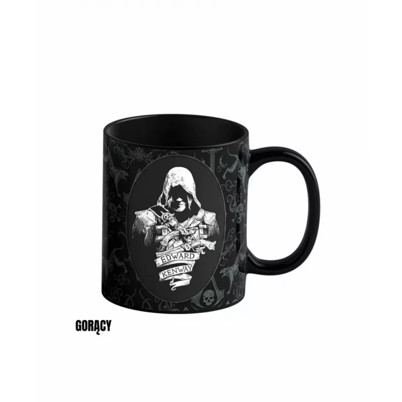 Heat Reveal Mug Good Loot Assassin's Creed Black Flag Resynced - Edward Kenway 480 ml Black