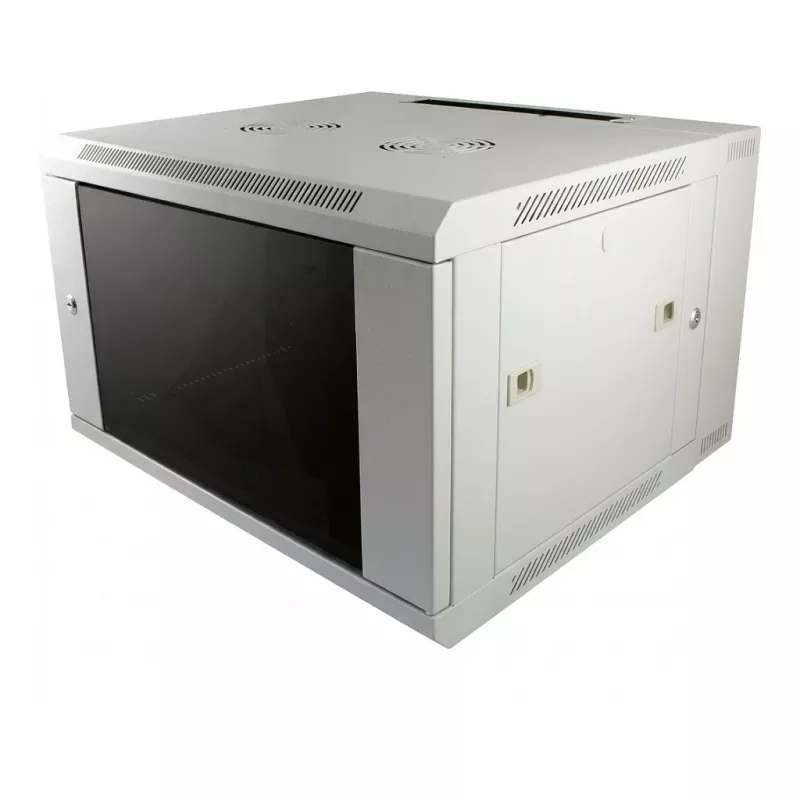 ALLNET 19 inch Wall-Mounted Enclosure 15U 1-Piece Depth 450mm Light Grey Flat Pack SMA Series