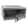 ALLNET 19 inch Wall-Mounted Housing 12U W541/D445mm 1-Piece Light Grey SMQ Series