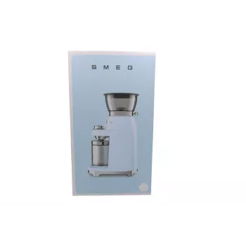 Smeg CGF03WHEU 50's Style Coffee Grinder, 30 Grinding Levels, 350g Bean Hopper, 150W, White