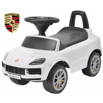MILLY MALLY Kids Vehicle Porsche Cayenne S White - Electric Ride-On Car with 12V Battery, Remote Control, LED Lights