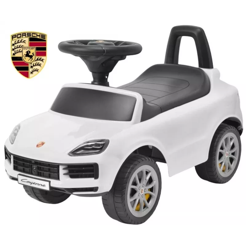 MILLY MALLY Kids Vehicle Porsche Cayenne S White - Electric Ride-On Car with 12V Battery, Remote Control, LED Lights
