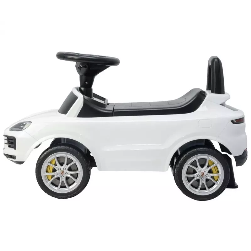 MILLY MALLY Kids Vehicle Porsche Cayenne S White - Electric Ride-On Car with 12V Battery, Remote Control, LED Lights