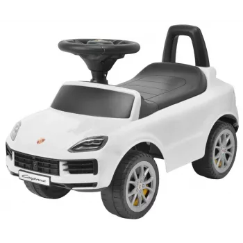MILLY MALLY Kids Vehicle Porsche Cayenne S White - Electric Ride-On Car with 12V Battery, Remote Control, LED Lights