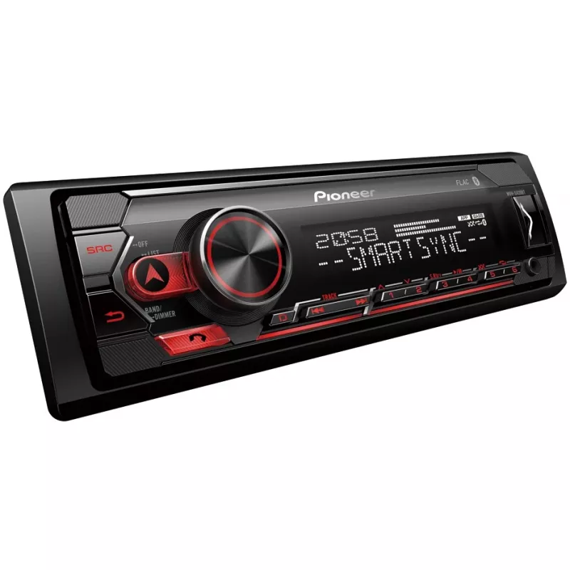 Pioneer MVH-S420BT 1-DIN Bluetooth Car Receiver with RDS, Short Chassis