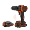 Black & Decker BDCDD186KB 18V Cordless Drill Driver Kit with 2x1.5Ah Batteries, Keyless Chuck, 40Nm Torque