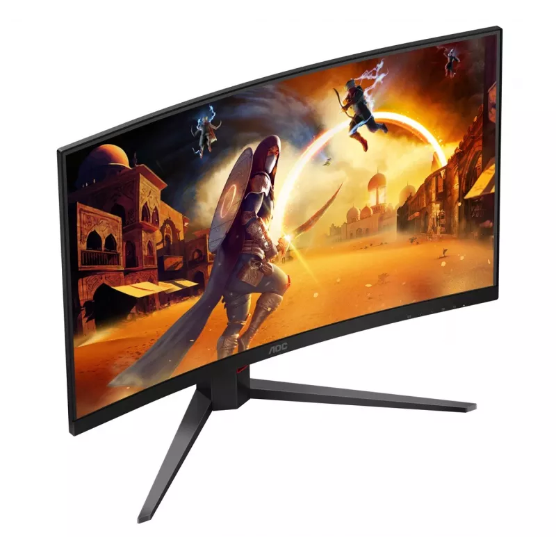 AOC C32G4Z 31.5 inch Curved Gaming Monitor, Full HD, 240Hz, 1ms, VA, FreeSync Premium, Black/Red
