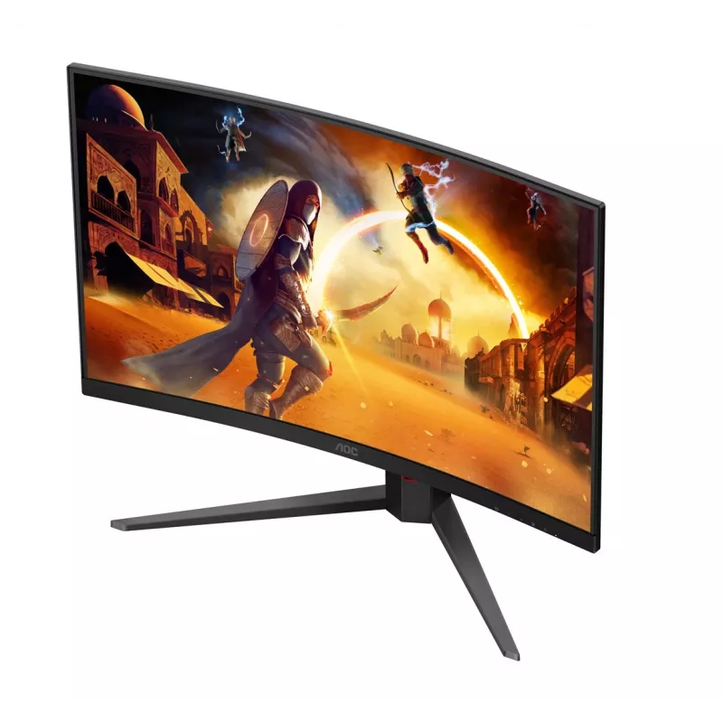 AOC C32G4Z 31.5 inch Curved Gaming Monitor, Full HD, 240Hz, 1ms, VA, FreeSync Premium, Black/Red