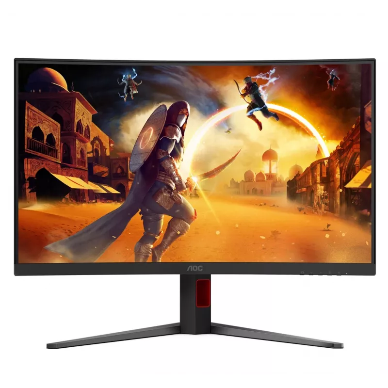 AOC C32G4Z 31.5 inch Curved Gaming Monitor, Full HD, 240Hz, 1ms, VA, FreeSync Premium, Black/Red