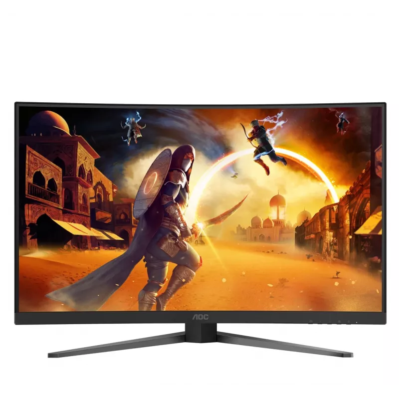 AOC C32G4Z 31.5 inch Curved Gaming Monitor, Full HD, 240Hz, 1ms, VA, FreeSync Premium, Black/Red