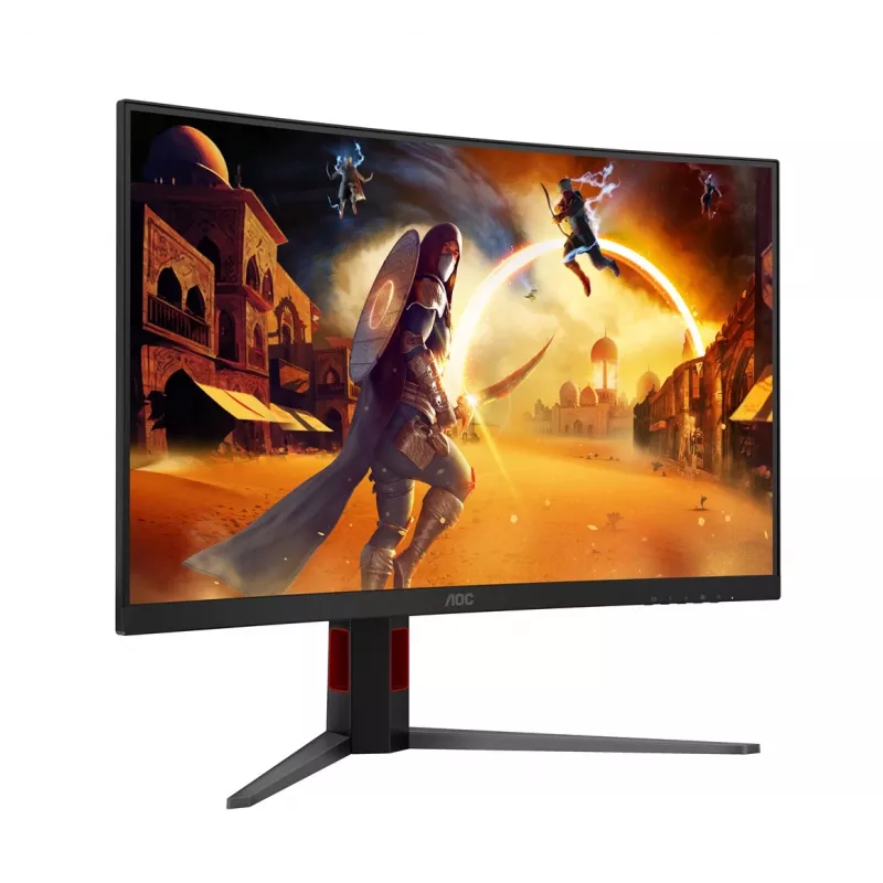 AOC C32G4Z 31.5 inch Curved Gaming Monitor, Full HD, 240Hz, 1ms, VA, FreeSync Premium, Black/Red