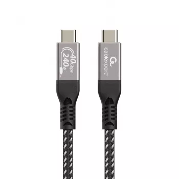 Gembird CCBP-USB4-CMCM240-0.3M Premium USB4 Type-C Charging and Data Cable, 40 Gbps, 240 W, 0.3 m