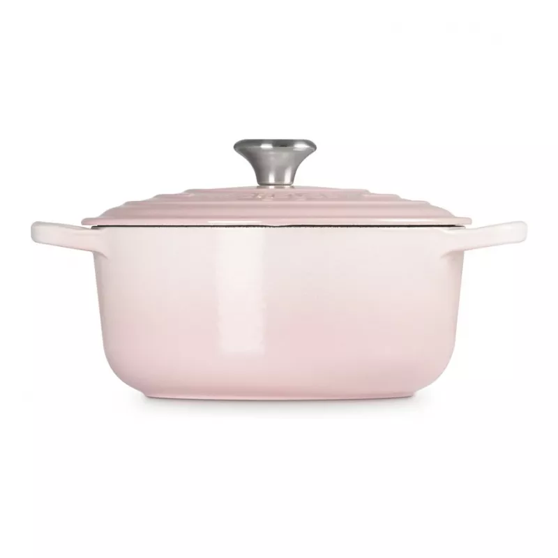 Le Creuset Signature Cast Iron Round Casserole 20 cm Shell Pink