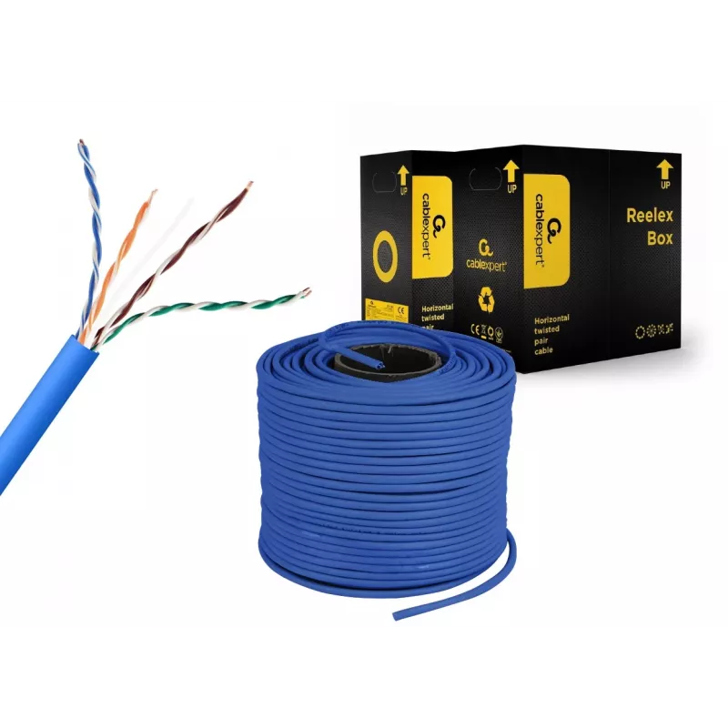 Gembird UPC-5004E-SOL-B Cat5e U/UTP Bulk Cable 305 m Blue
