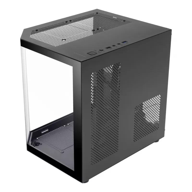 TACENS Mars Gaming MC-3TLITE Mini Tower Black Tempered Glass FRGB Case