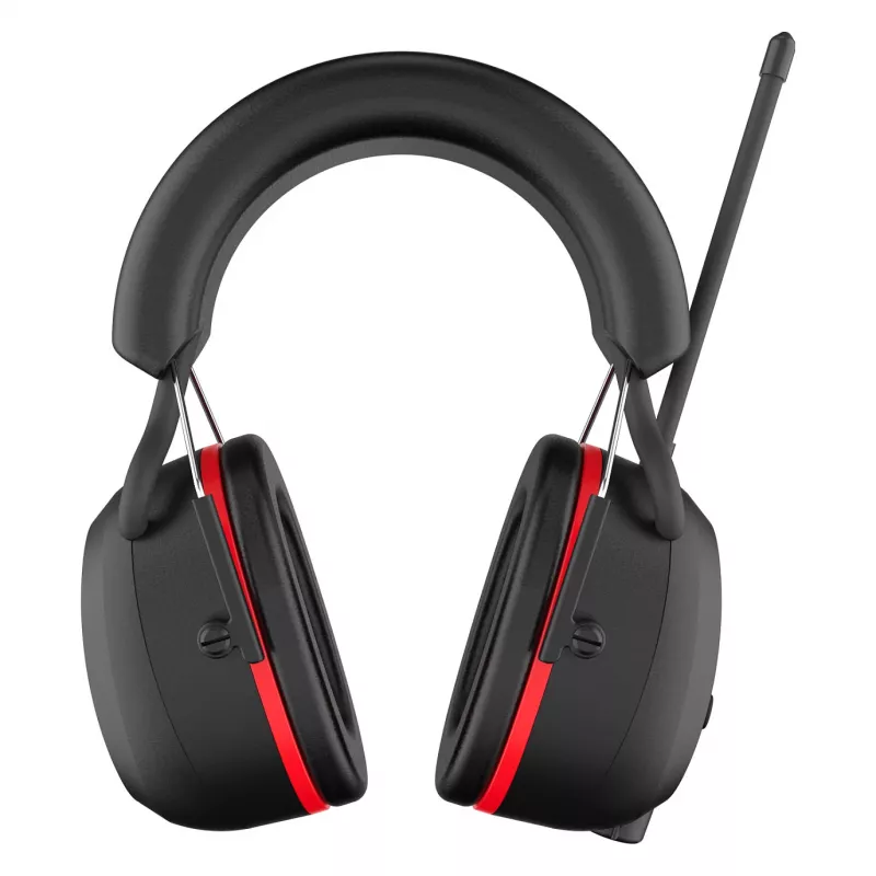 PerfectPro H-40 Ear Protection Construction Headphones with DAB+/FM Radio, Bluetooth 5.2, SNR 30 dB, IPX4, USB-C, Black