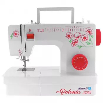 ŁUCZNIK Polonia 2018 Mechanical Sewing Machine - 22 Stitch Patterns, LED Light, Free Arm
