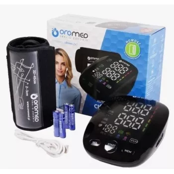 ORO-N12 SMART Upper Arm Blood Pressure Monitor with USB, Voice Function, and Backlit LCD