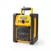 Nedis FM Radio RDFM3100YW - Portable FM Radio with Bluetooth and AUX, IPX5, Yellow