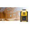 Nedis FM Radio RDFM3100YW - Portable FM Radio with Bluetooth and AUX, IPX5, Yellow