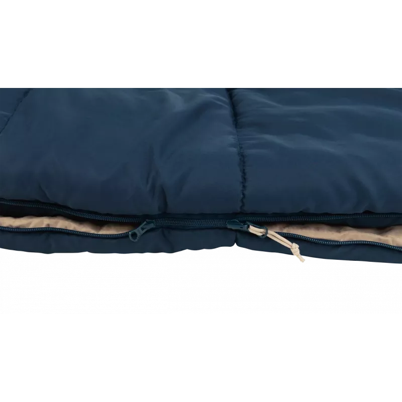 Outwell Contour Lux Deep Blue Sleeping Bag 220x85 cm -19 to 15 °C Right Zipper