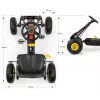 MILLY MALLY Pedal Go-Kart Thor Black, Steel Frame, EVA Foam Wheels, Hand Brake, Forward/Reverse, for Kids 3-8 Years, Max Load 30 kg