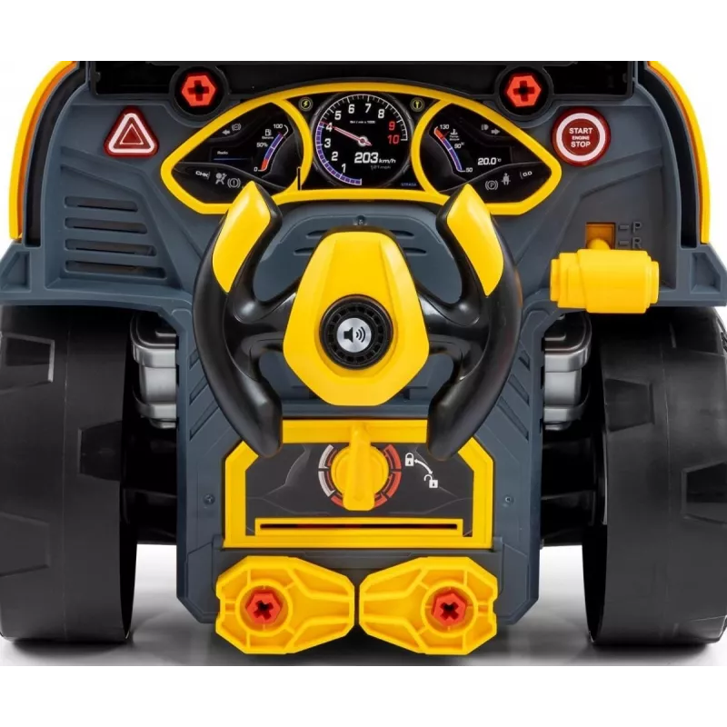 MILLY MALLY Mechanic Workshop Set with Disassembled Engine N-Gine Yellow