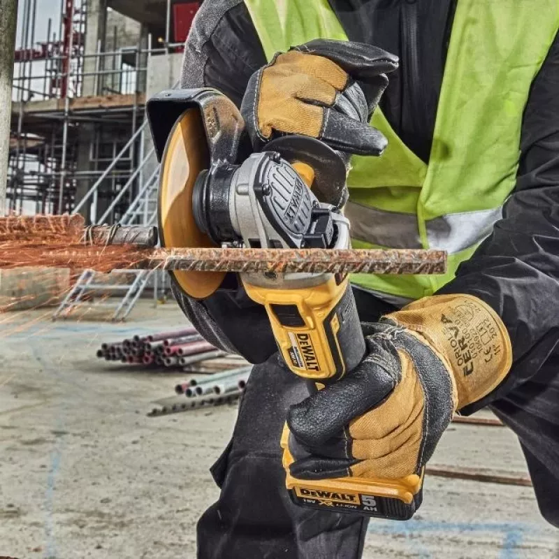 DEWALT DCK329P2T-QW 18V XR Cordless Combo Kit: 2-Speed Impact Drill & Angle Grinder with 2x 5.0Ah Batteries, Charger & T-STAK II Case