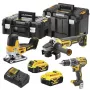 DEWALT DCK329P2T-QW 18V XR Cordless Combo Kit: 2-Speed Impact Drill & Angle Grinder with 2x 5.0Ah Batteries, Charger & T-STAK II Case
