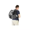 ZOLUX Nomad Pet Carrier Backpack for Dogs and Cats, 32x25x42 cm, Grey/Black