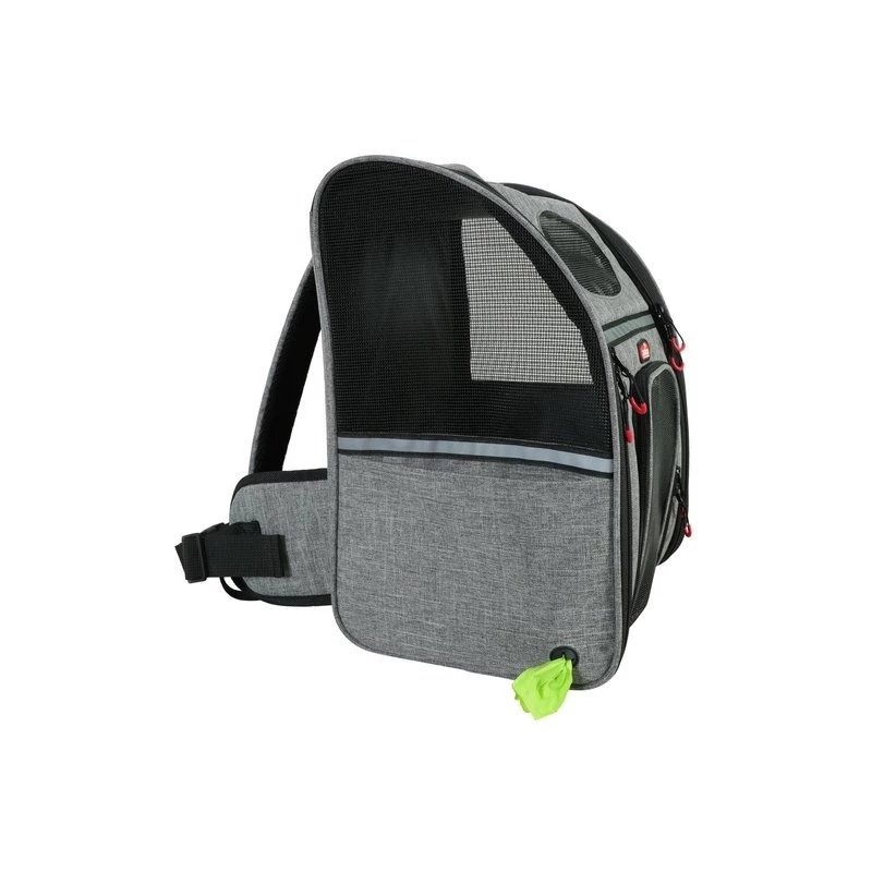 ZOLUX Nomad Pet Carrier Backpack for Dogs and Cats, 32x25x42 cm, Grey/Black
