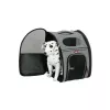 ZOLUX Nomad Pet Carrier Backpack for Dogs and Cats, 32x25x42 cm, Grey/Black