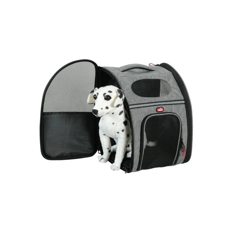 ZOLUX Nomad Pet Carrier Backpack for Dogs and Cats, 32x25x42 cm, Grey/Black