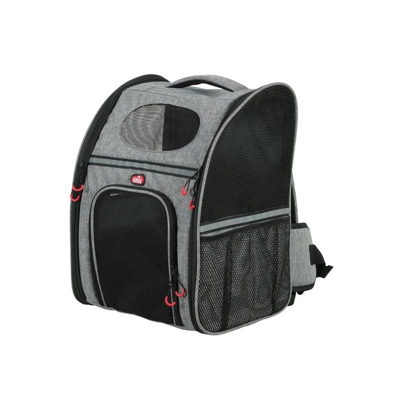 ZOLUX Nomad Pet Carrier Backpack for Dogs and Cats, 32x25x42 cm, Grey/Black