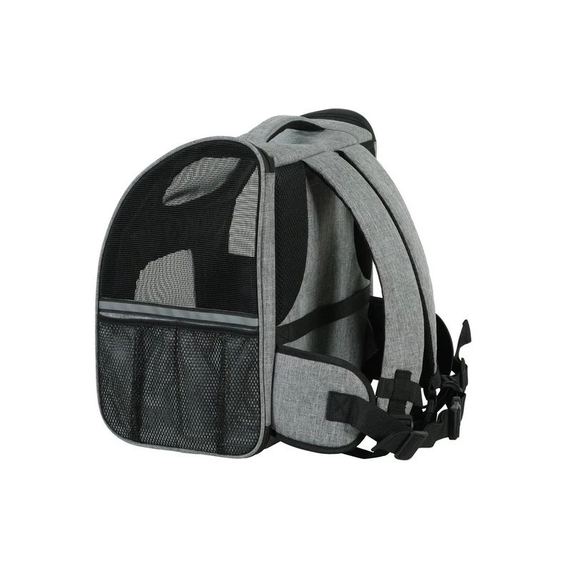 ZOLUX Nomad Pet Carrier Backpack for Dogs and Cats, 32x25x42 cm, Grey/Black