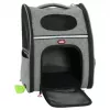 ZOLUX Nomad Pet Carrier Backpack for Dogs and Cats, 32x25x42 cm, Grey/Black
