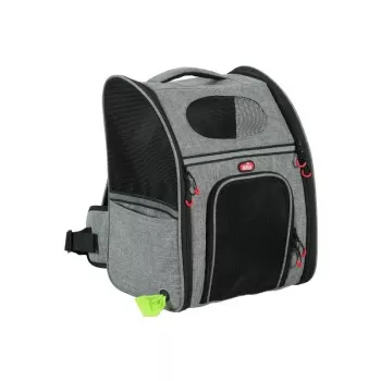 ZOLUX Nomad Pet Carrier Backpack for Dogs and Cats, 32x25x42 cm, Grey/Black