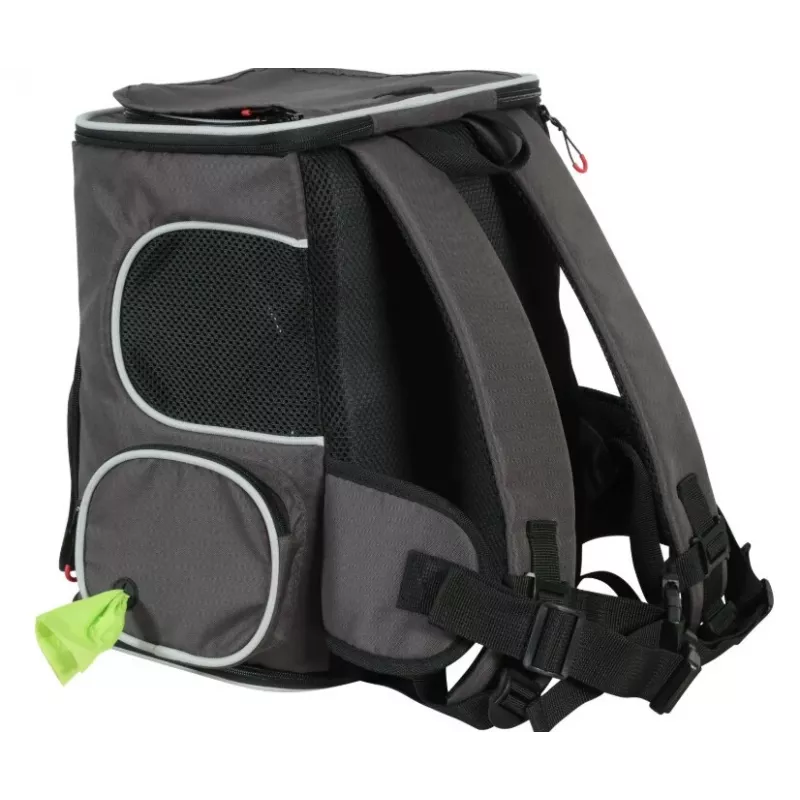 ZOLUX Nomad Pet Carrier Backpack for Dogs and Cats with Laptop Pocket - 33x29x40 cm, Anthracite Grey