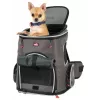 ZOLUX Nomad Pet Carrier Backpack for Dogs and Cats with Laptop Pocket - 33x29x40 cm, Anthracite Grey