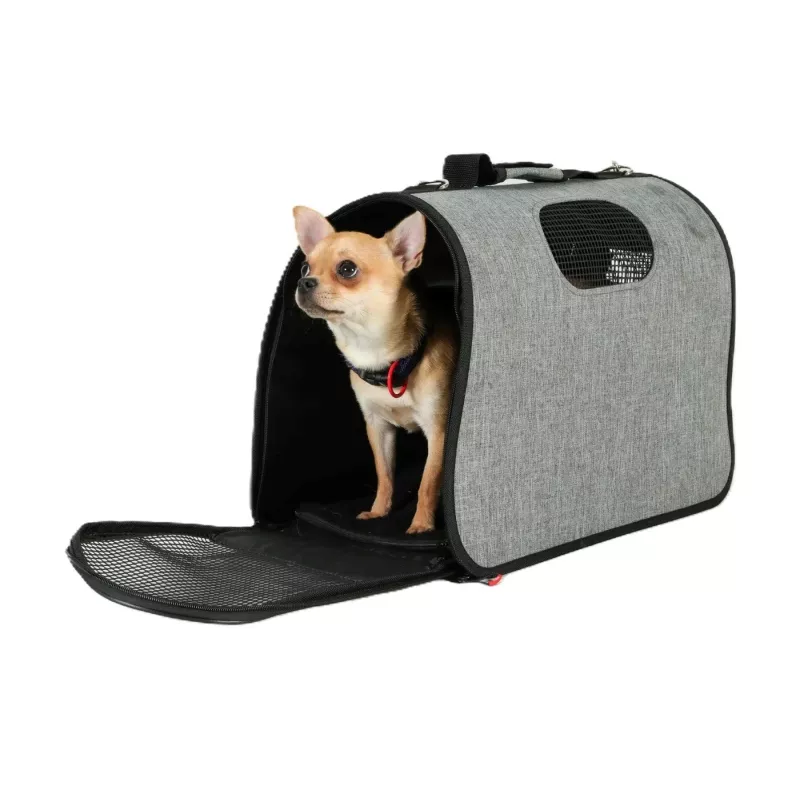 ZOLUX NOMAD L Pet Transport Bag for Dogs and Cats, Grey, 50.5x25x33 cm