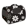 ZOLUX Nomad Flower S Pet Carrier Bag for Dogs and Cats, Grey with Floral Pattern, 36x21x23.5 cm