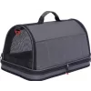 ZOLUX NOMAD M Reinforced Pet Carrier Bag for Dogs and Cats, Black, 44.5x28x25 cm
