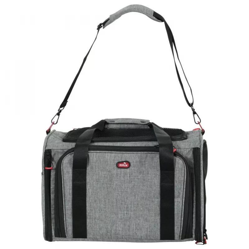 ZOLUX NOMAD M Expandable Pet Carrier Bag 44x28x28 cm Grey