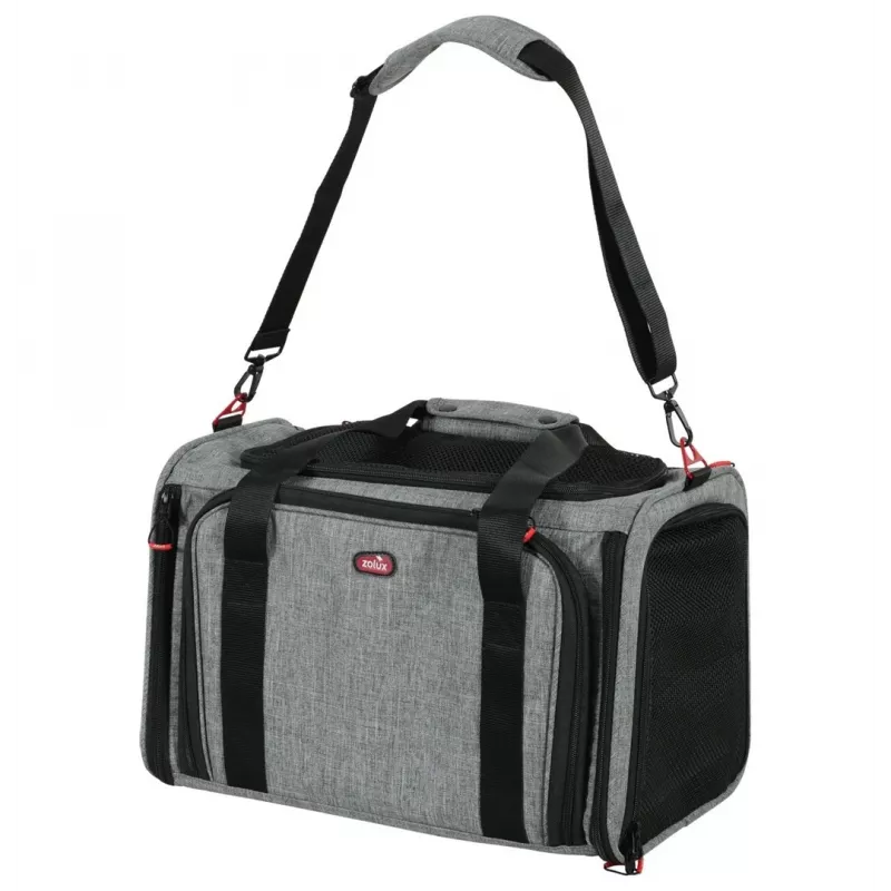 ZOLUX NOMAD M Expandable Pet Carrier Bag 44x28x28 cm Grey