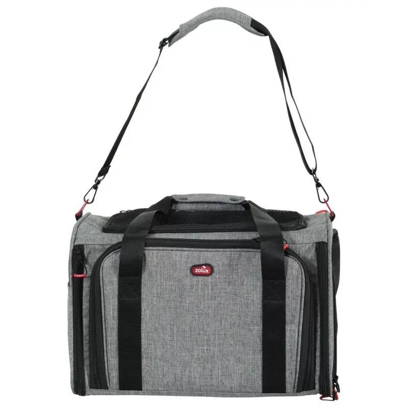ZOLUX NOMAD M Expandable Pet Carrier Bag 44x28x28 cm Grey