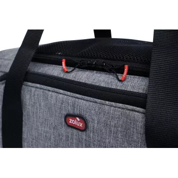 ZOLUX NOMAD M Expandable Pet Carrier Bag 44x28x28 cm Grey