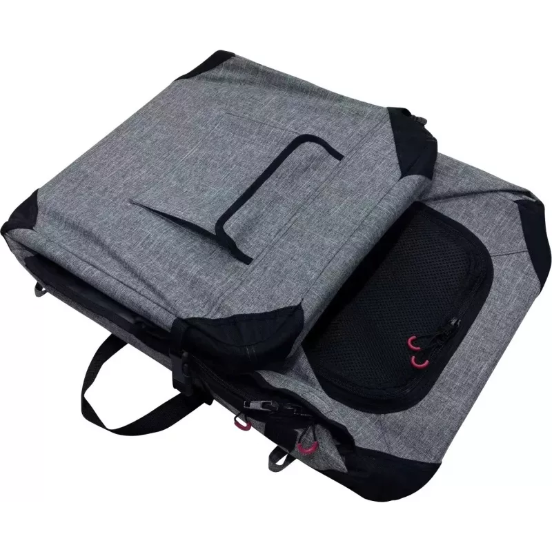 ZOLUX NOMAD M Foldable Fabric Travel Pet Carrier 70x52x52 cm Grey/Black