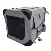 ZOLUX NOMAD M Foldable Fabric Travel Pet Carrier 70x52x52 cm Grey/Black