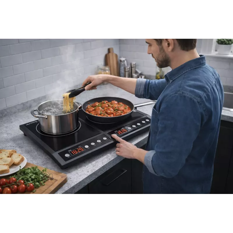 BLOW Induction Cooker Two-Burner Adjustable Hob 2000W + 2000W