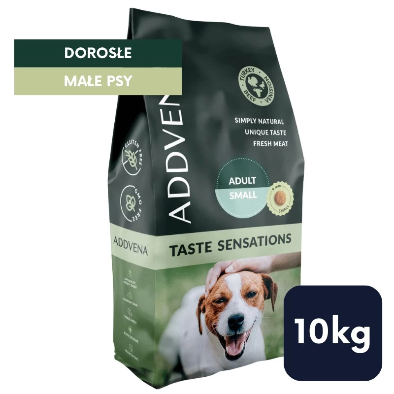 ADDVENA TASTE SENSATIONS Dry Dog Food for Adult Small Breeds 10 kg